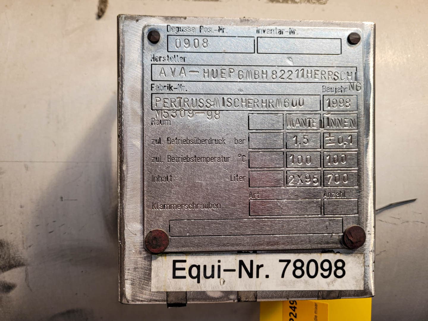 Ava-Huep HRM 600 - Misturador de pás - image 9