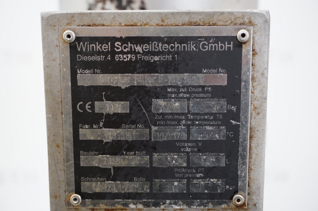 Winkel W-BF-1-2-DN80-SS - Filtro de velas - image 8
