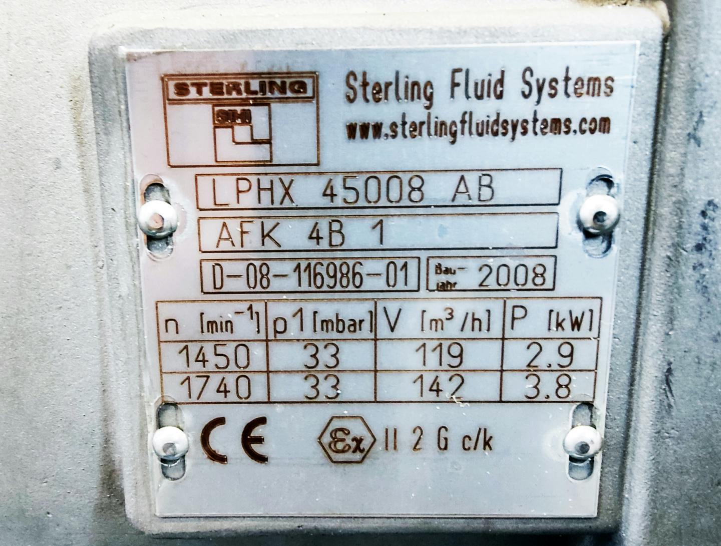 Sterling LPHX 45008 - Pompa a vuoto - image 8