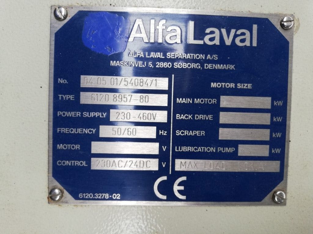 Alfa Laval Aldec 504 - Decanter - image 9