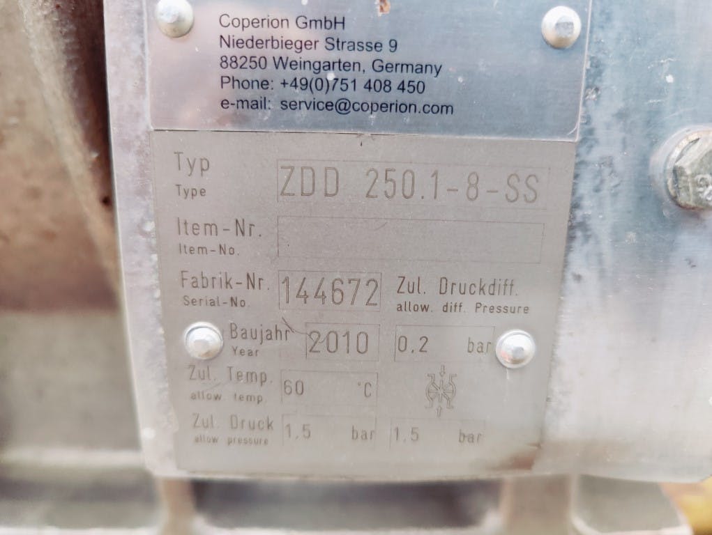 Coperion ZZD 250.1-8-SS - Roterende sluis - image 8