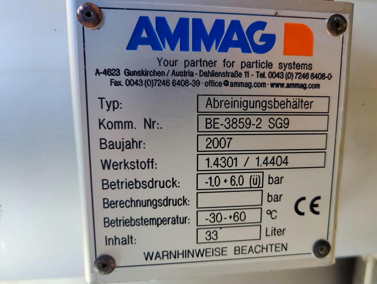 Ammag Vorlagebehälter 1100 - Filtre à poches - image 10