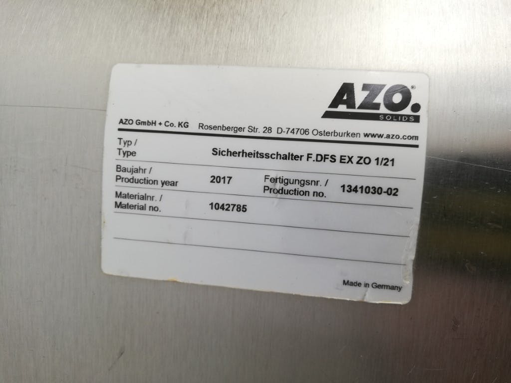 AZO DA-360 with feedingscrew and metaldetector - Rotierende Sieb - image 10
