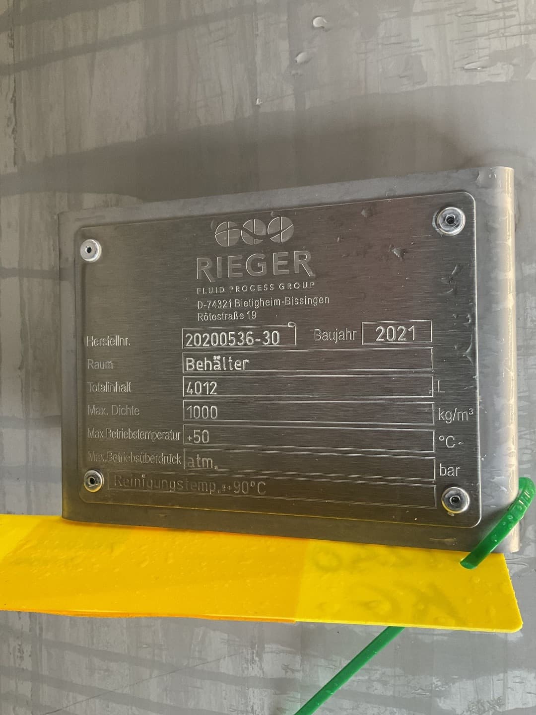 Rieger 4012 L - Serbatoio di agitazione - image 4