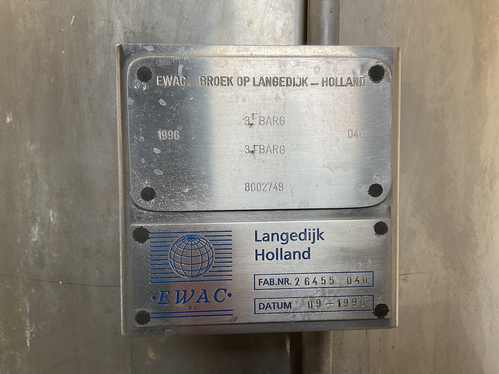 Ewac 1000 L - Tlaková nádoba - image 4