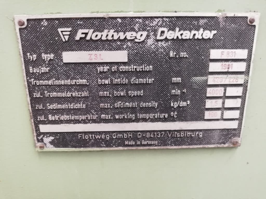 Flottweg Z3L (Z42-3/451) - Отстойник - image 7