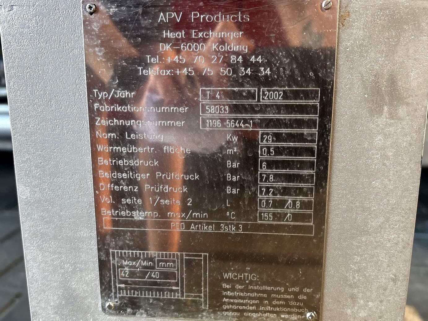 APV Products T 4 — 0,5 m² - Deskový výmeník tepla - image 8