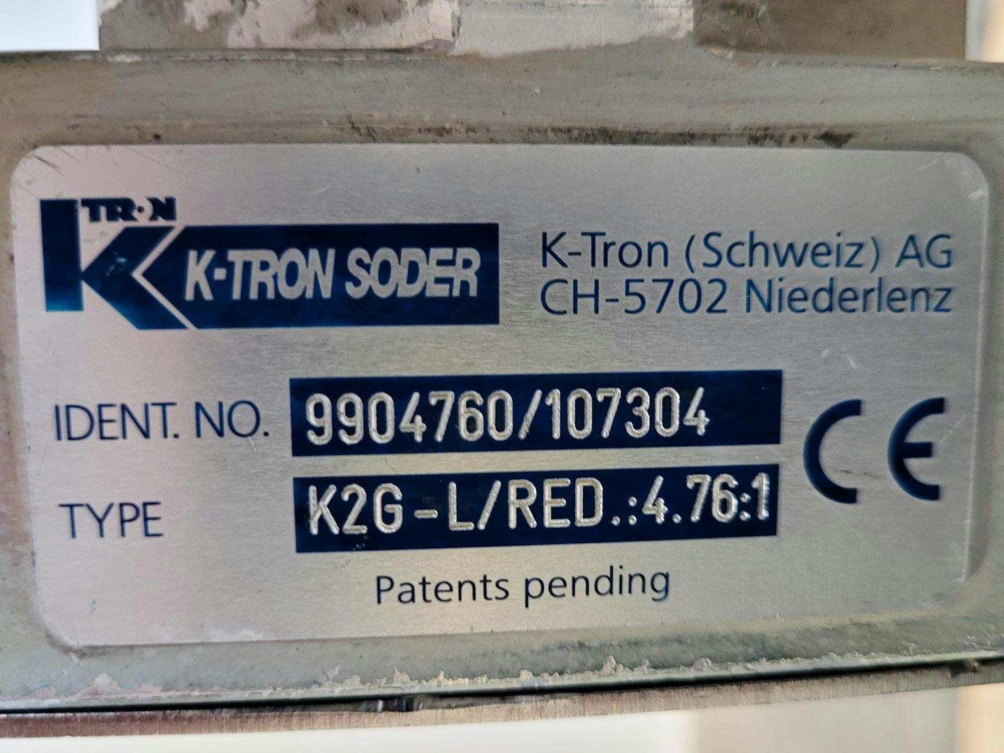 K-tron K2G-L/RED.:4.76:1 - Metering screw - image 10