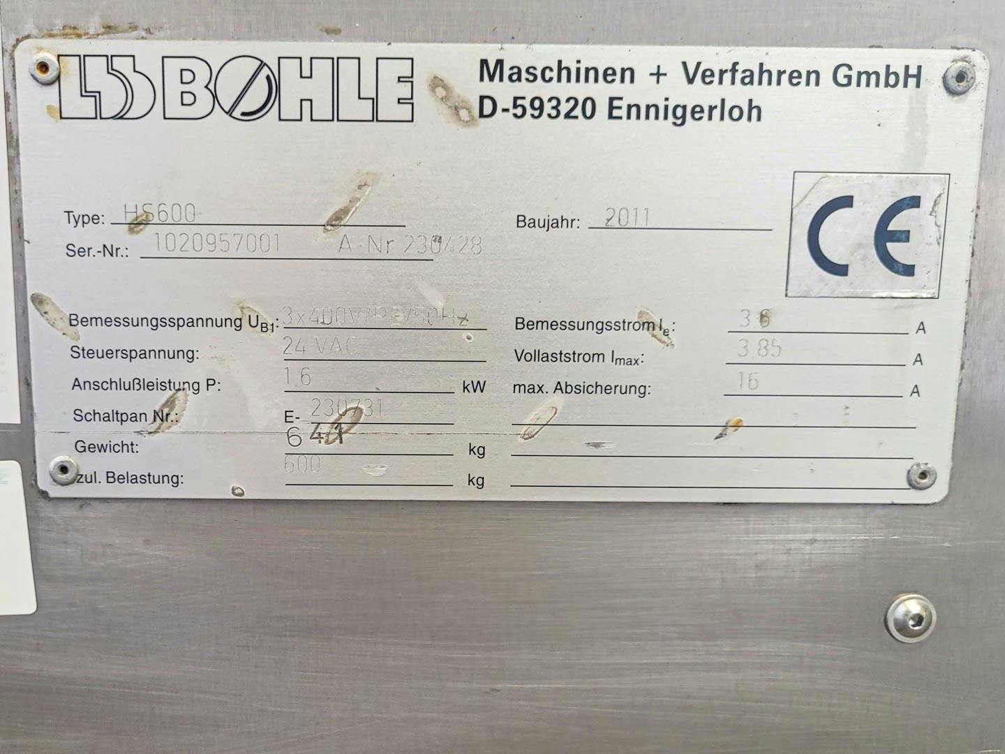 Bohle HS 600 - Lifting/tilting machine - image 9