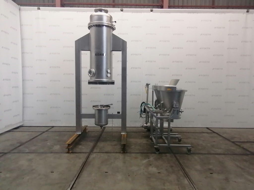 Allgaier WS-CA-S-T-0.40 - Fluidbeddroger batch