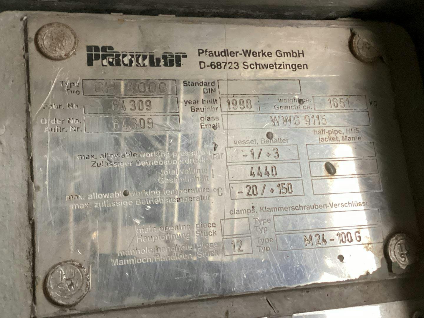 Pfaudler-werke CH4000 - Recipiente de pressão - image 8