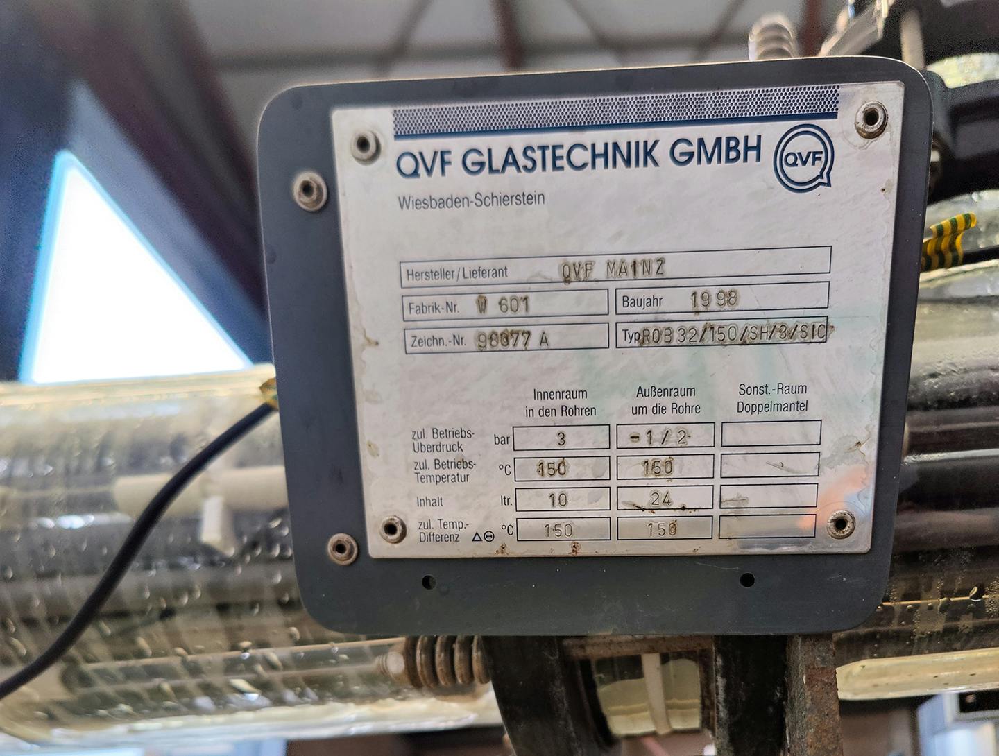 QVF Glasstechnik ROB32/150/SH/3/SIC - 3,2 m² - Shell and tube heat exchanger - image 8