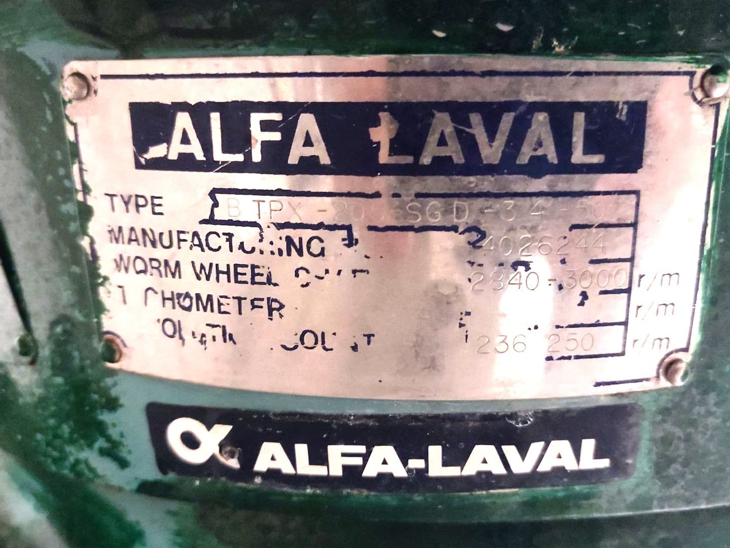 Alfa Laval BTPX-205 SGD-34-50 - Separator - image 4