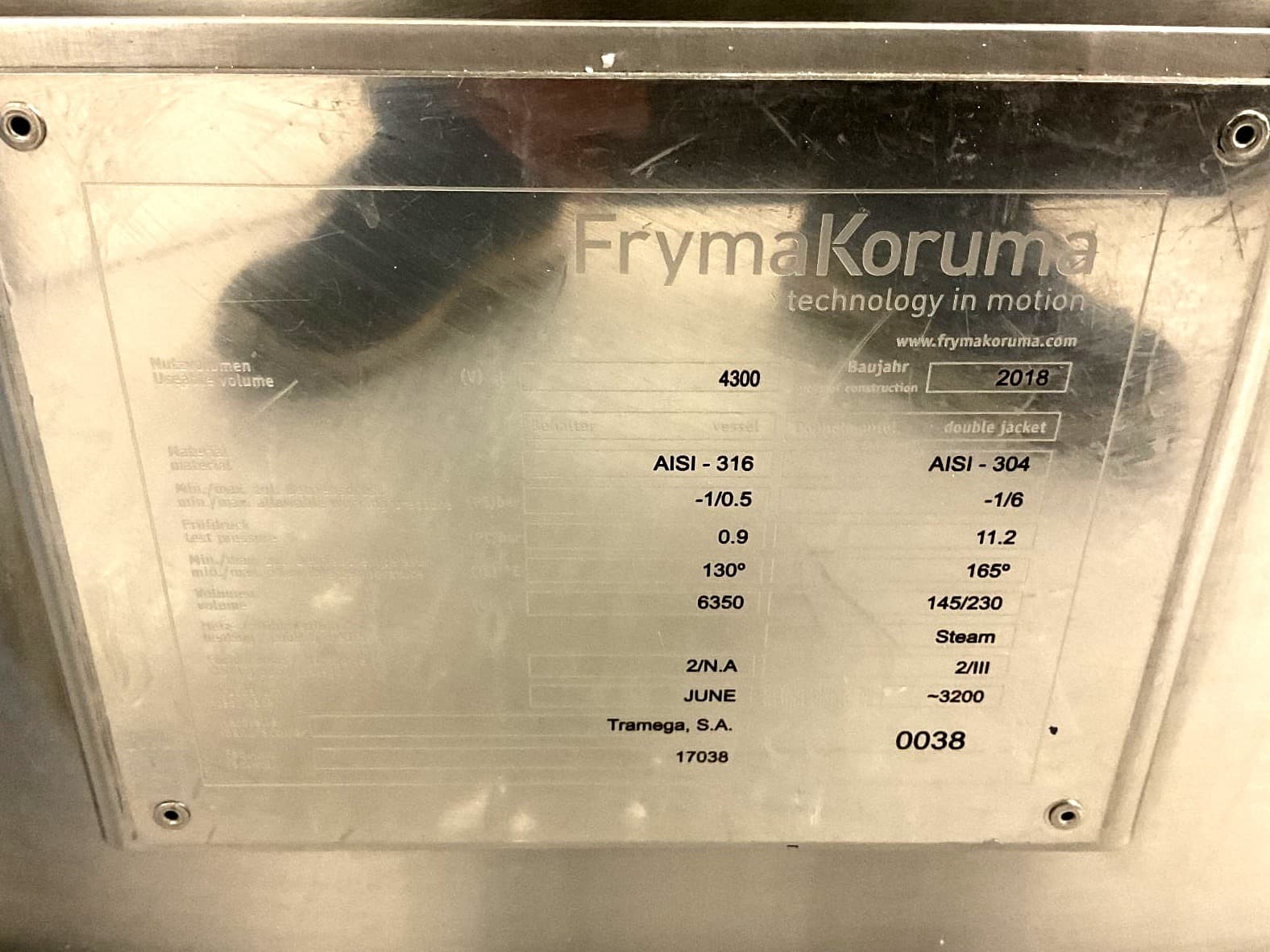 Fryma Koruma 6350 L - Технологический сосуд - image 2