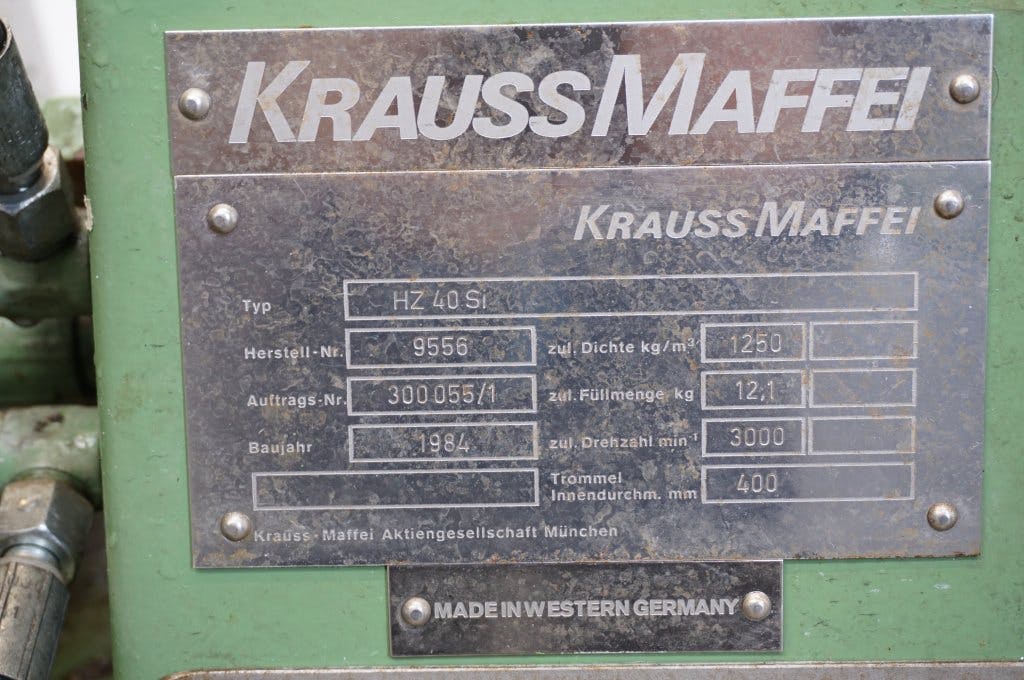 Krauss Maffei HZ-40 SI - Centrifugeuse à couteau racleur - image 18