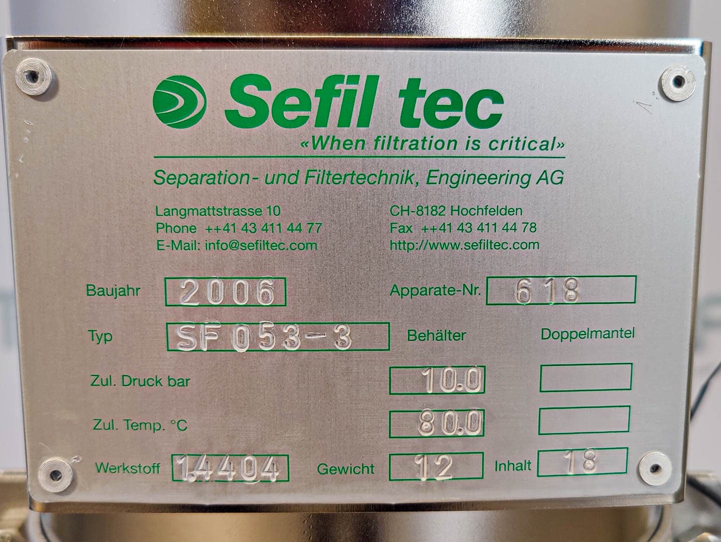 Sefil Tec - Filtre à bougie - image 11