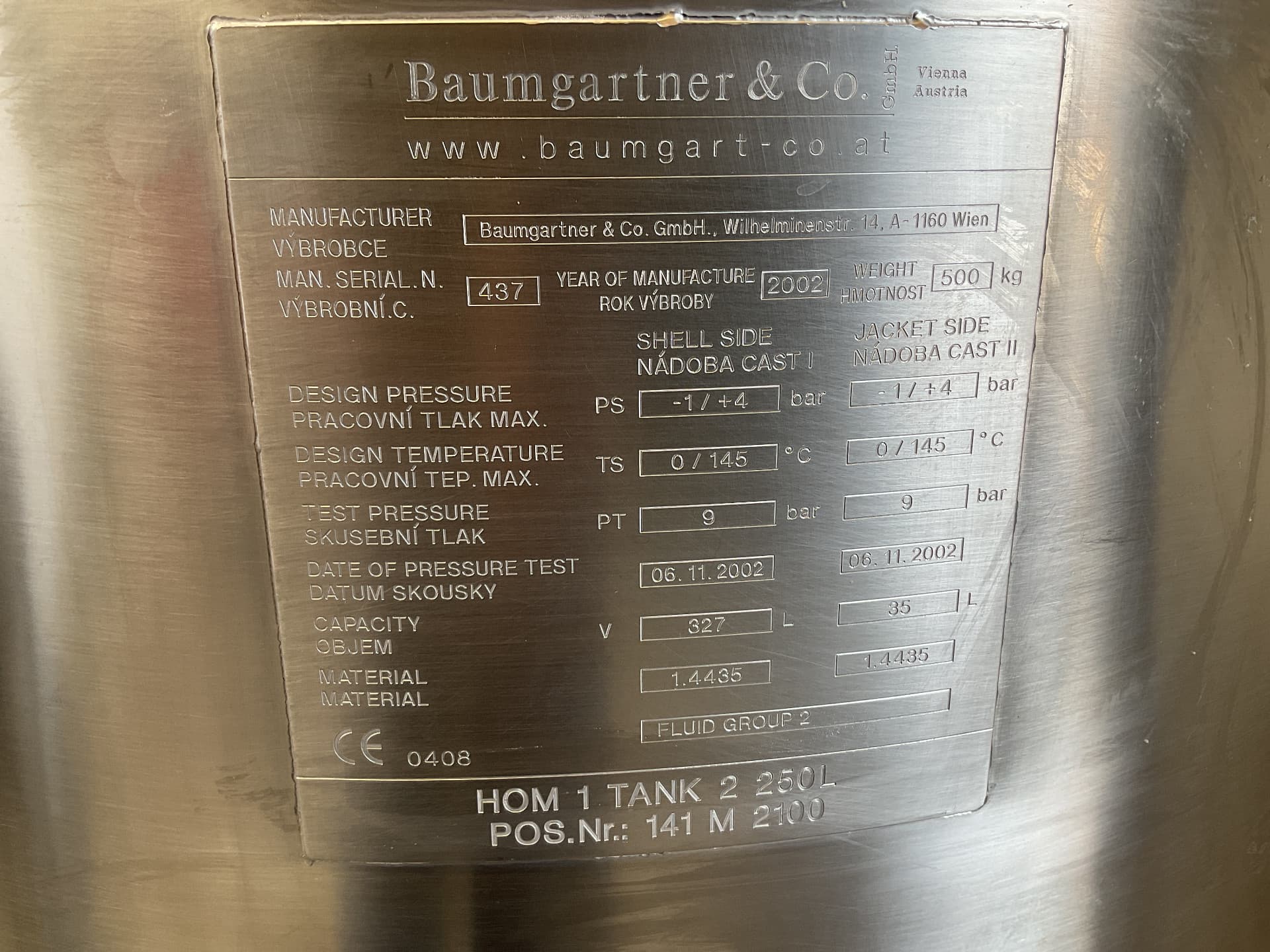 Baumgartner 250 L - Drukketel - image 4