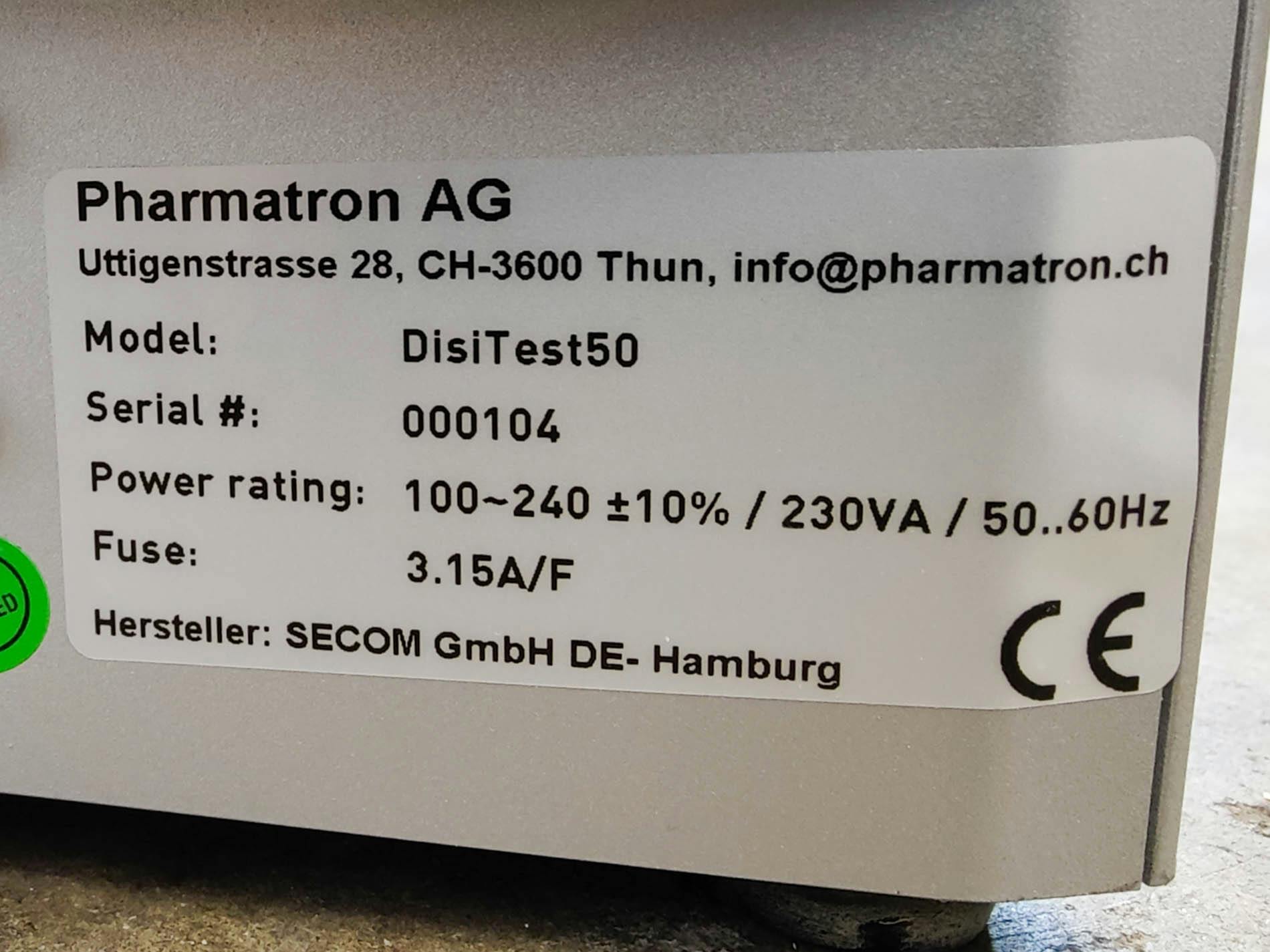 pharmatron DisiTest 50 Disintegration Tester / MultiTest 50 Tablet Hardness Tester - Verschiedene Transport - image 9