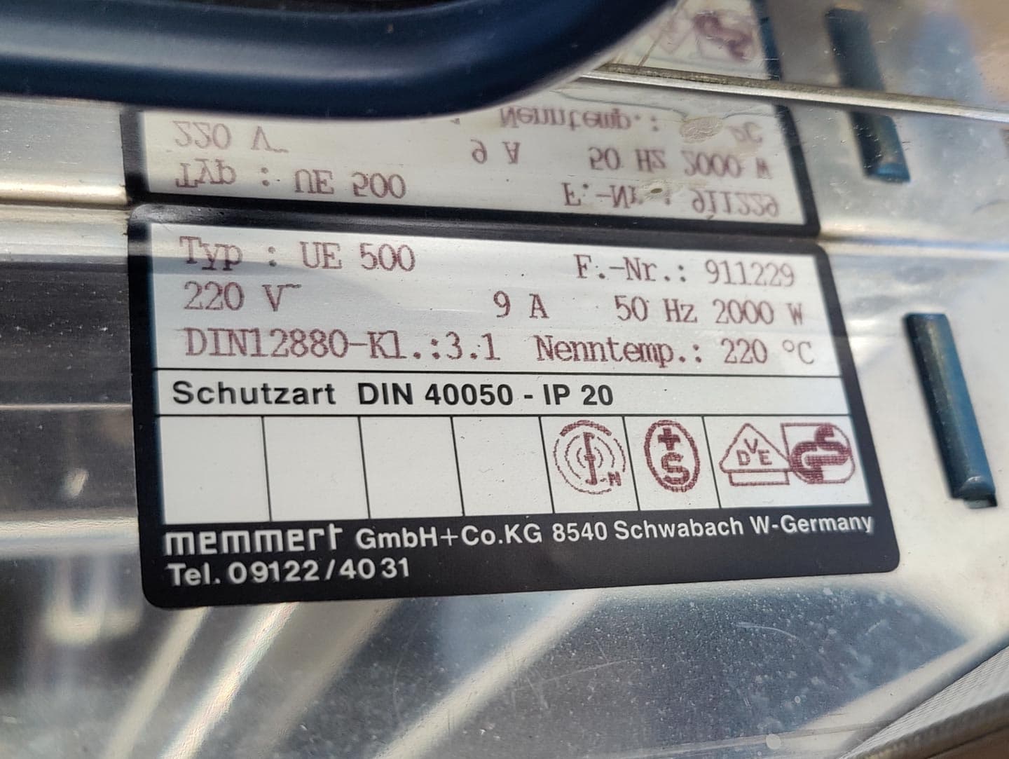 Memmert UE-500 - Suszarka laboratoryjna - image 9