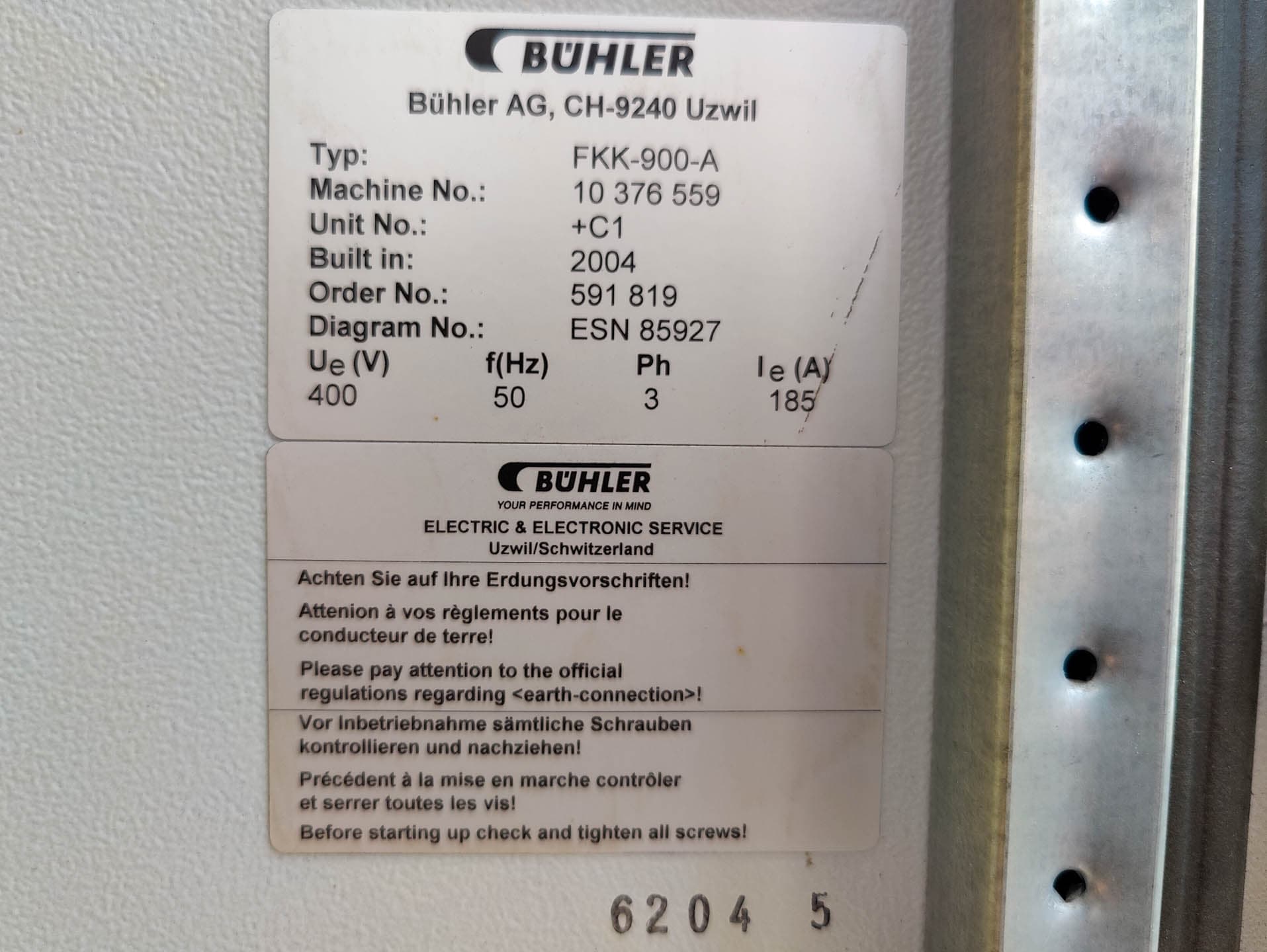 Bühler FKK-900-A - Moara de nisip - image 14