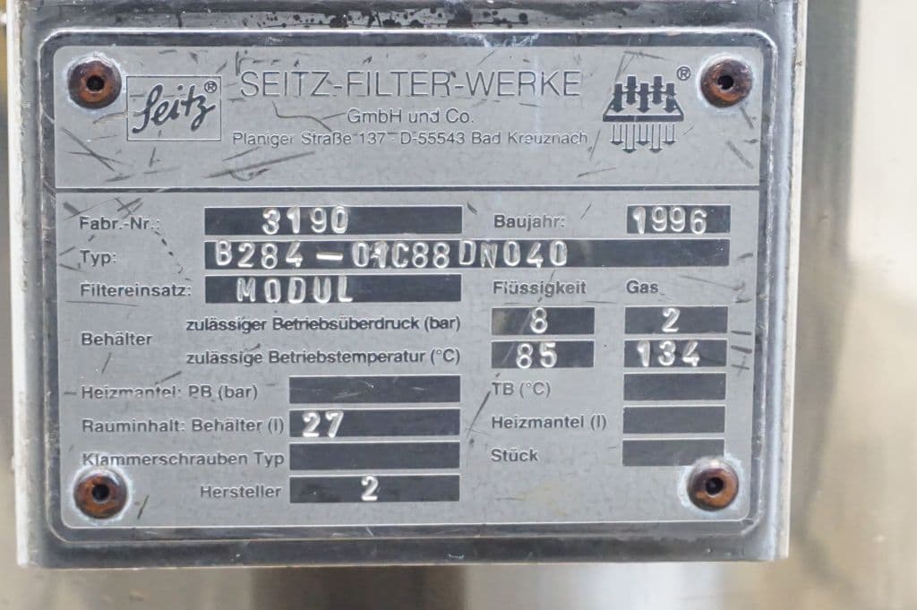 Seitz - Werke B284 - Filtre à bougie - image 9