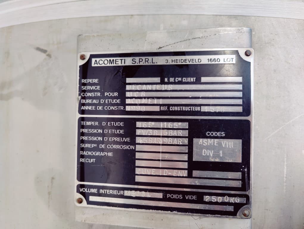 Acometi 4500 L - Stainless Steel Reactor - image 9