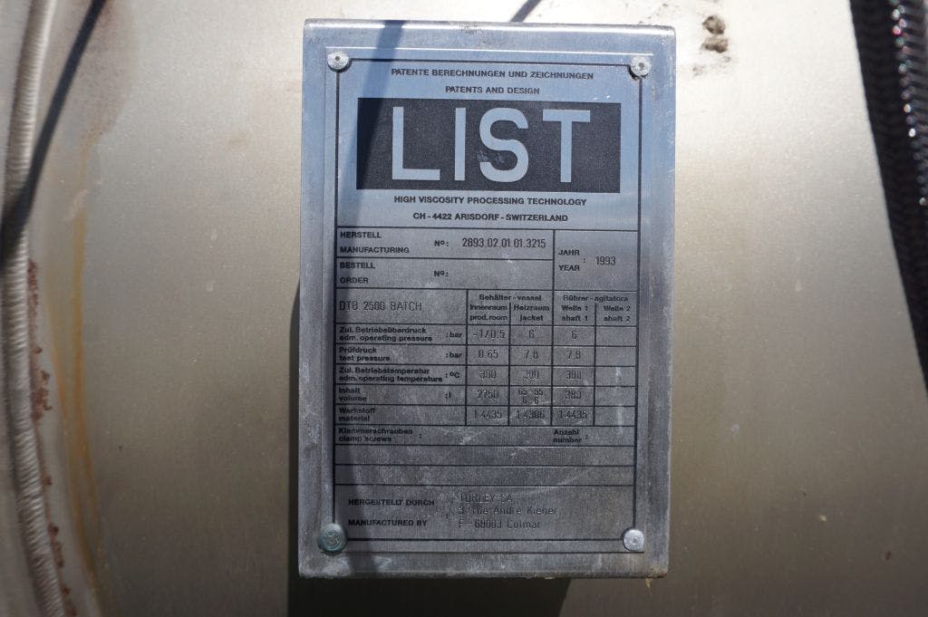 List DTB-2500 Batch - Paddle dryer - image 11