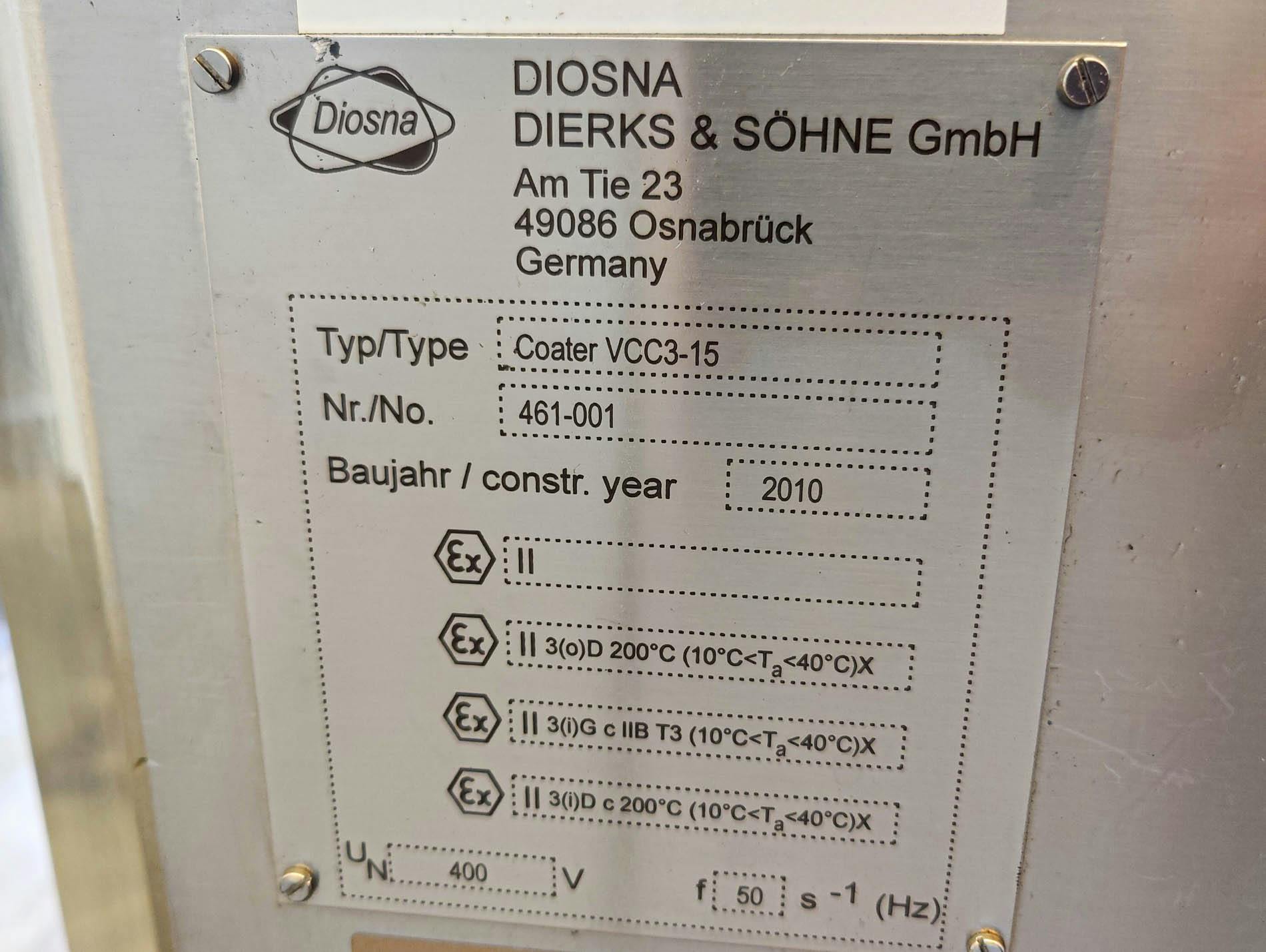 Diosna VCC 3-15 - Bombo de grageado - image 10