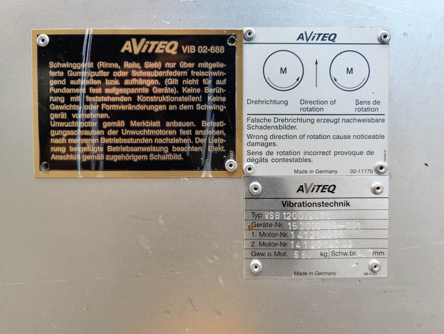 Aviteq VSB1200/2070 - Rüttelsieb - image 8