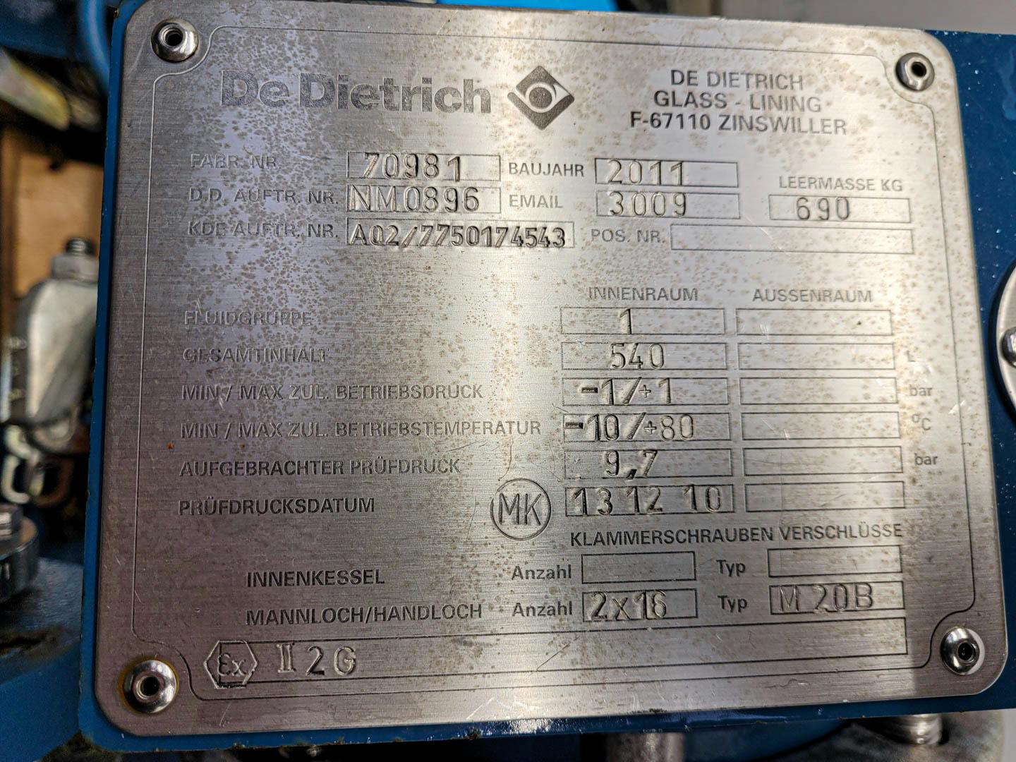 De Dietrich 540 Ltr. - Zbiornik ciśnieniowy - image 5