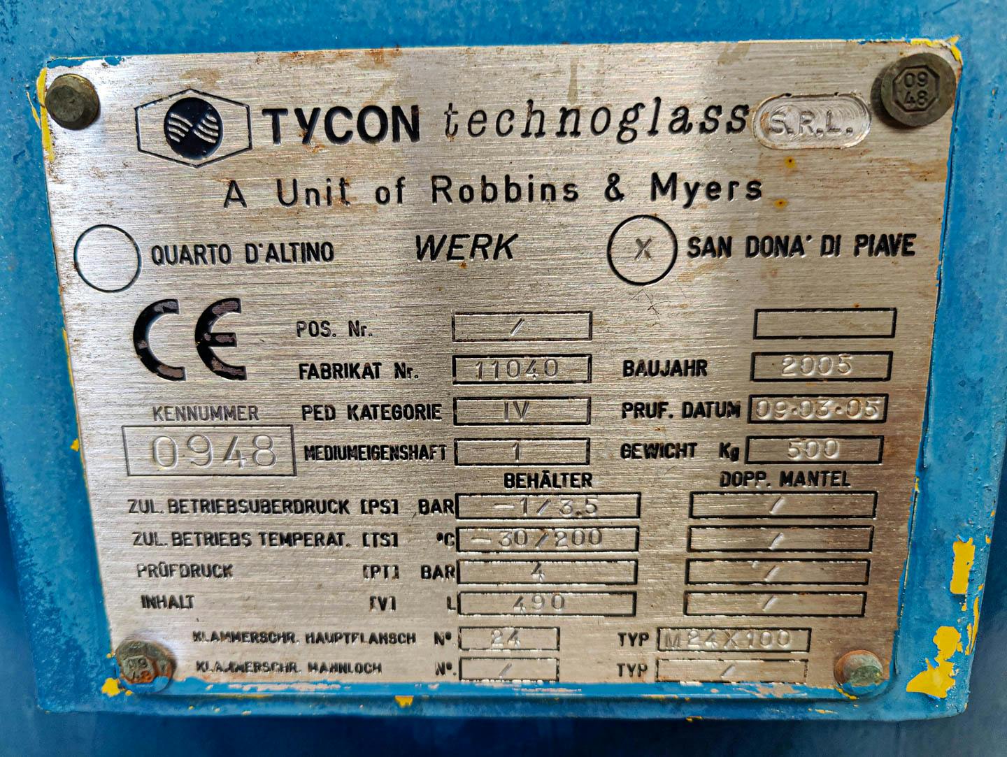 Tycon Italy 490 Ltr. - Recipiente de pressão - image 8