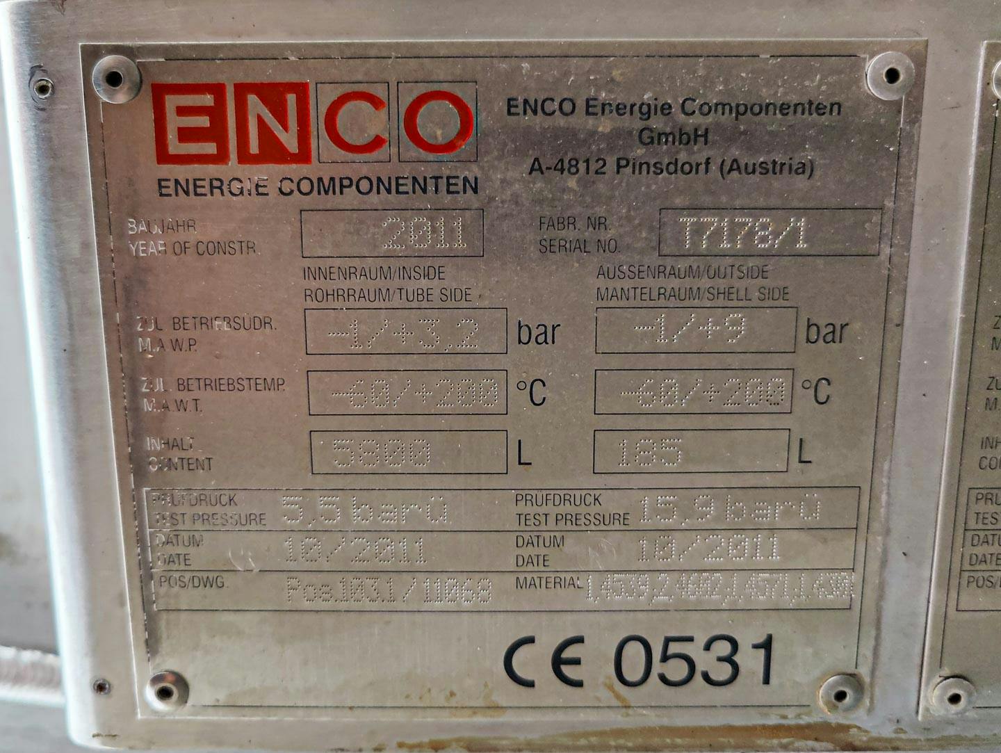Enco 4250 Ltr - Reactor de acero inoxidable - image 11