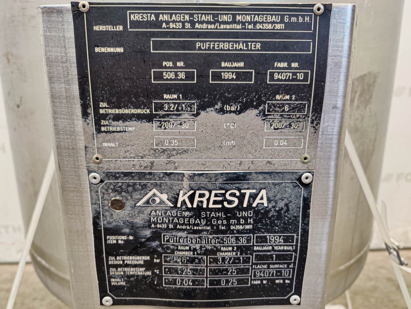 Kresta 350 Ltr. - Recipient sub presiune - image 7