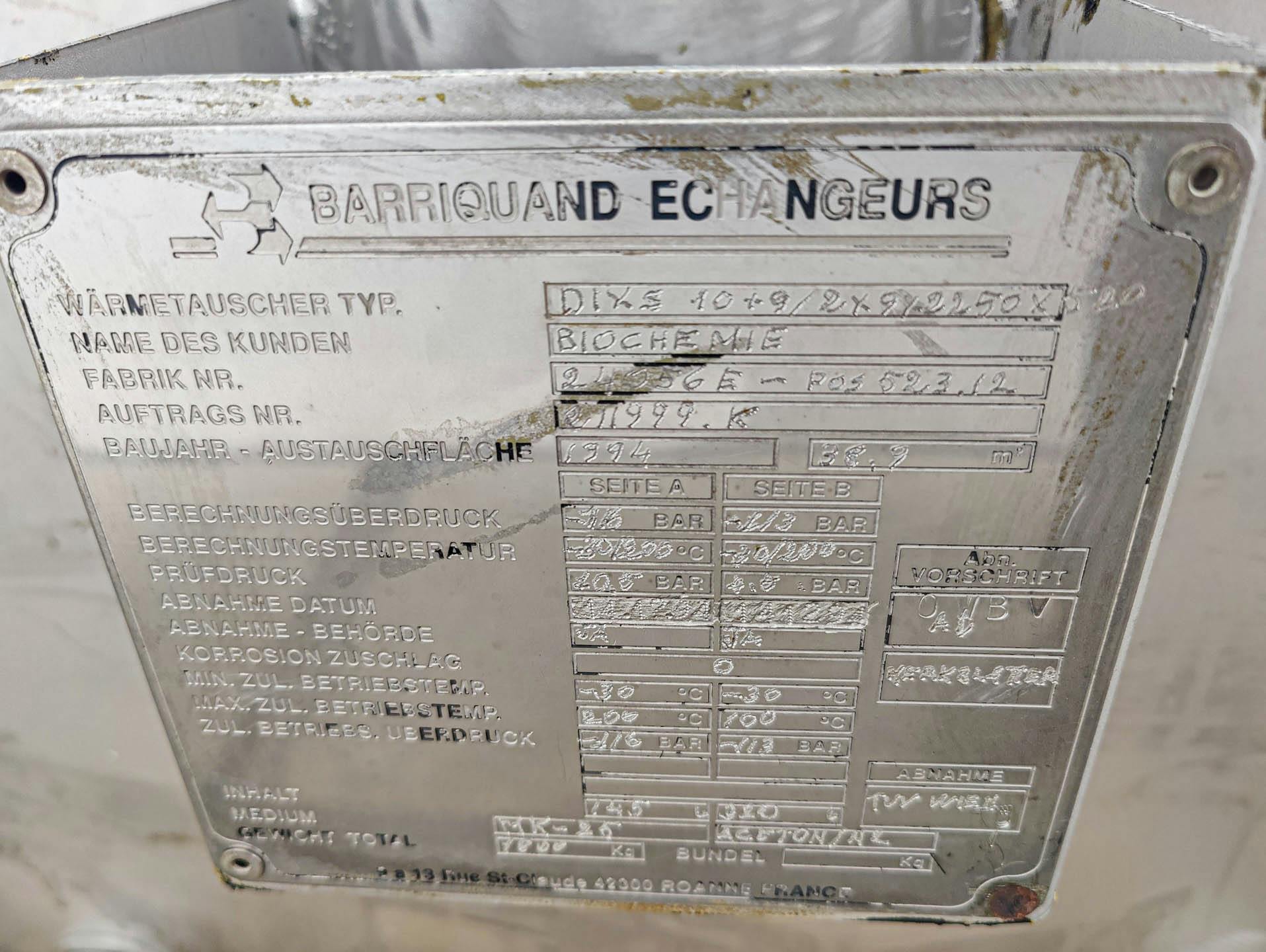 Barriquand Platular DIXS condensor - Permutador de calor de placas - image 8