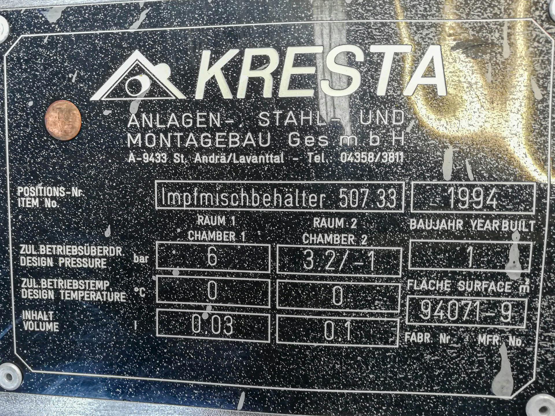 Kresta 150 Ltr - Serbatoio a pressione - image 4