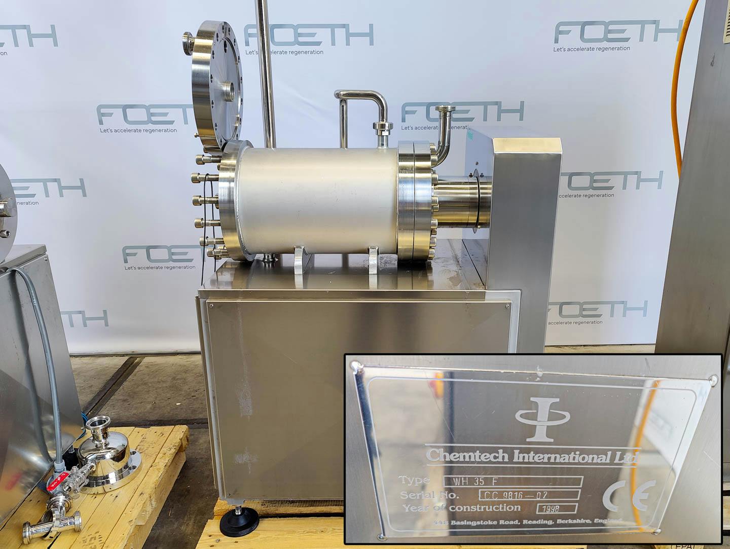 Chemtech Chemetator 212 W + Crystalliser WH35F "fat/ margarine cooler" - Intercambiador de calor de superficie rascada - image 13