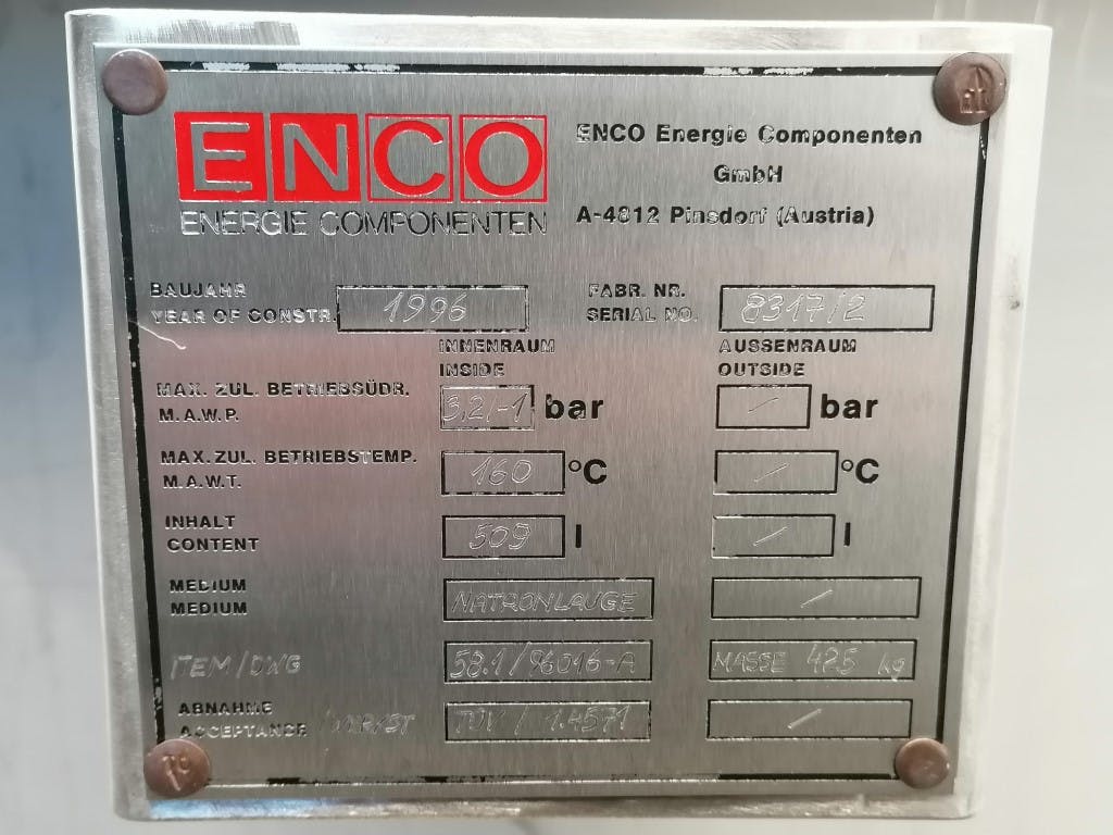 Enco 509 Ltr - Serbatoio a pressione - image 8