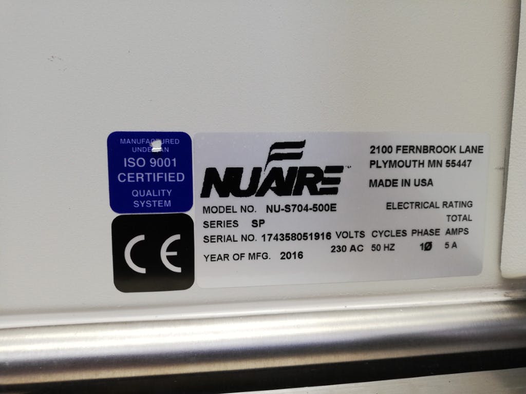 Nuaire NU-S704-500E bio safety cabinet - Inny - image 11