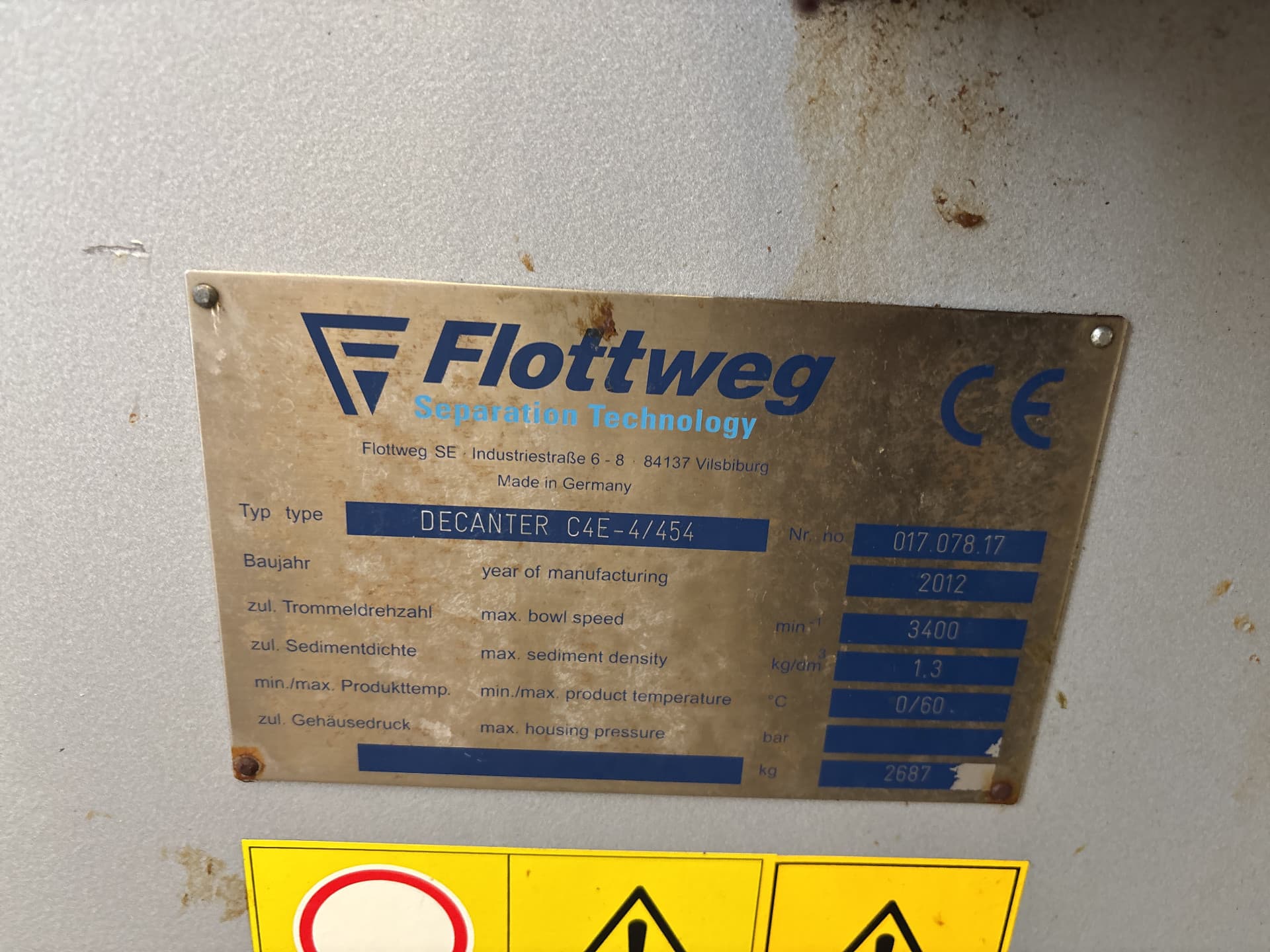 Flottweg C 4E-4/454 - Dekanter - image 2