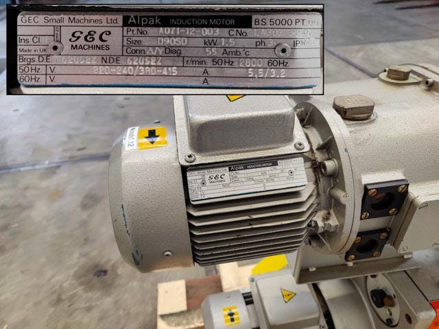 Edwards E2M 80 with mechanical booster EH 500A (oil sealed) - Bomba de vacío - image 9
