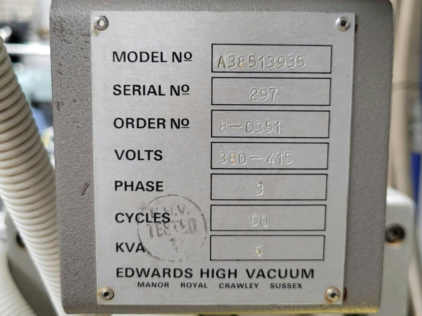 Edwards E2M 80 with mechanical booster EH 500A (oil sealed) - Bomba de vacío - image 12