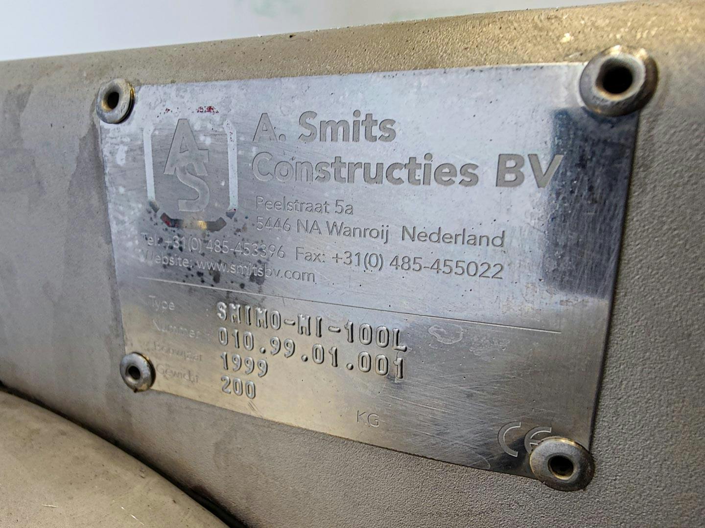 A.Smits constructies SMIMO-MI-100L - Moinho de martelos - image 12