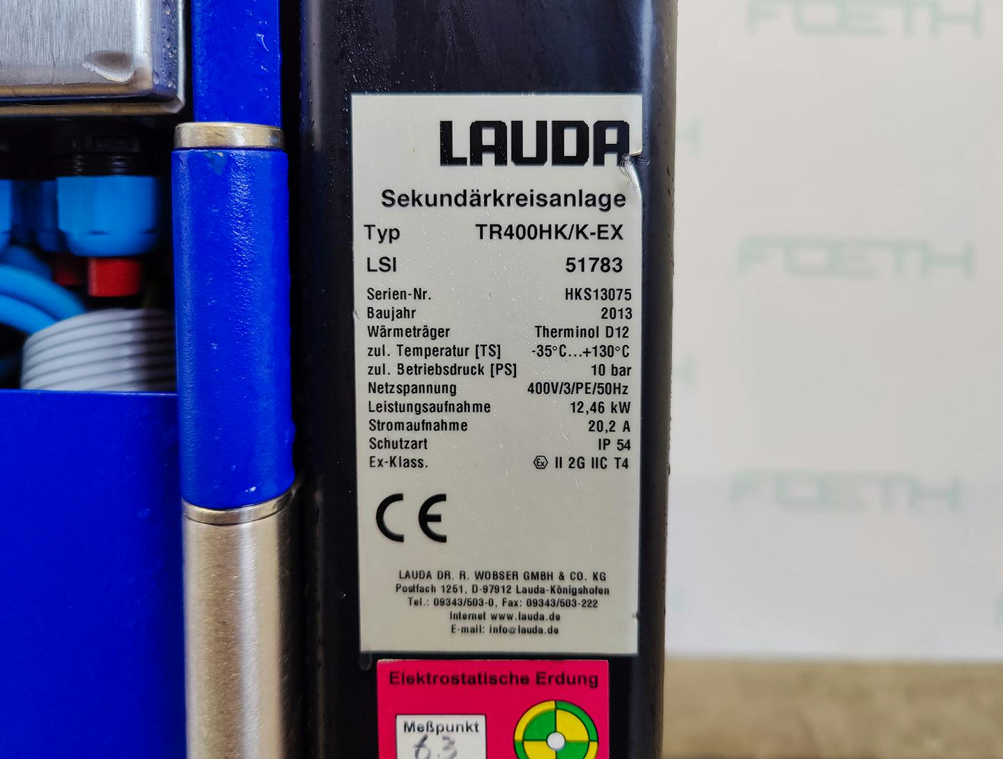 Lauda TR400 HK/K-EX "secondary circuit system" - Unità di fluido termico - image 6