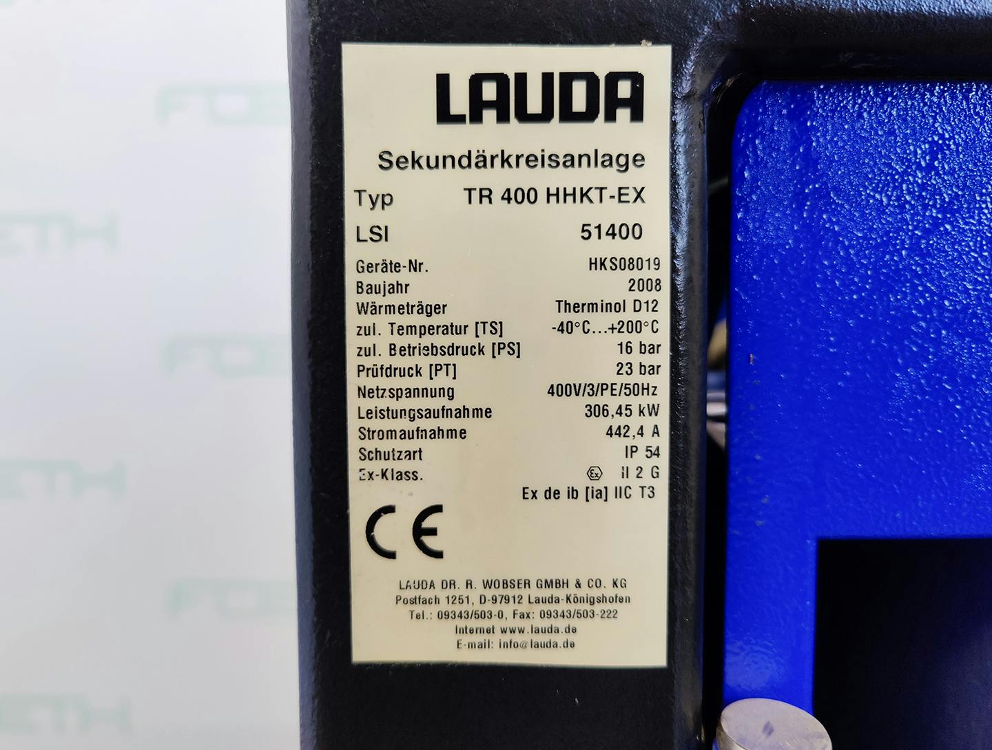 Lauda TR400 HKT/KT-EX - Temperature control unit - image 6