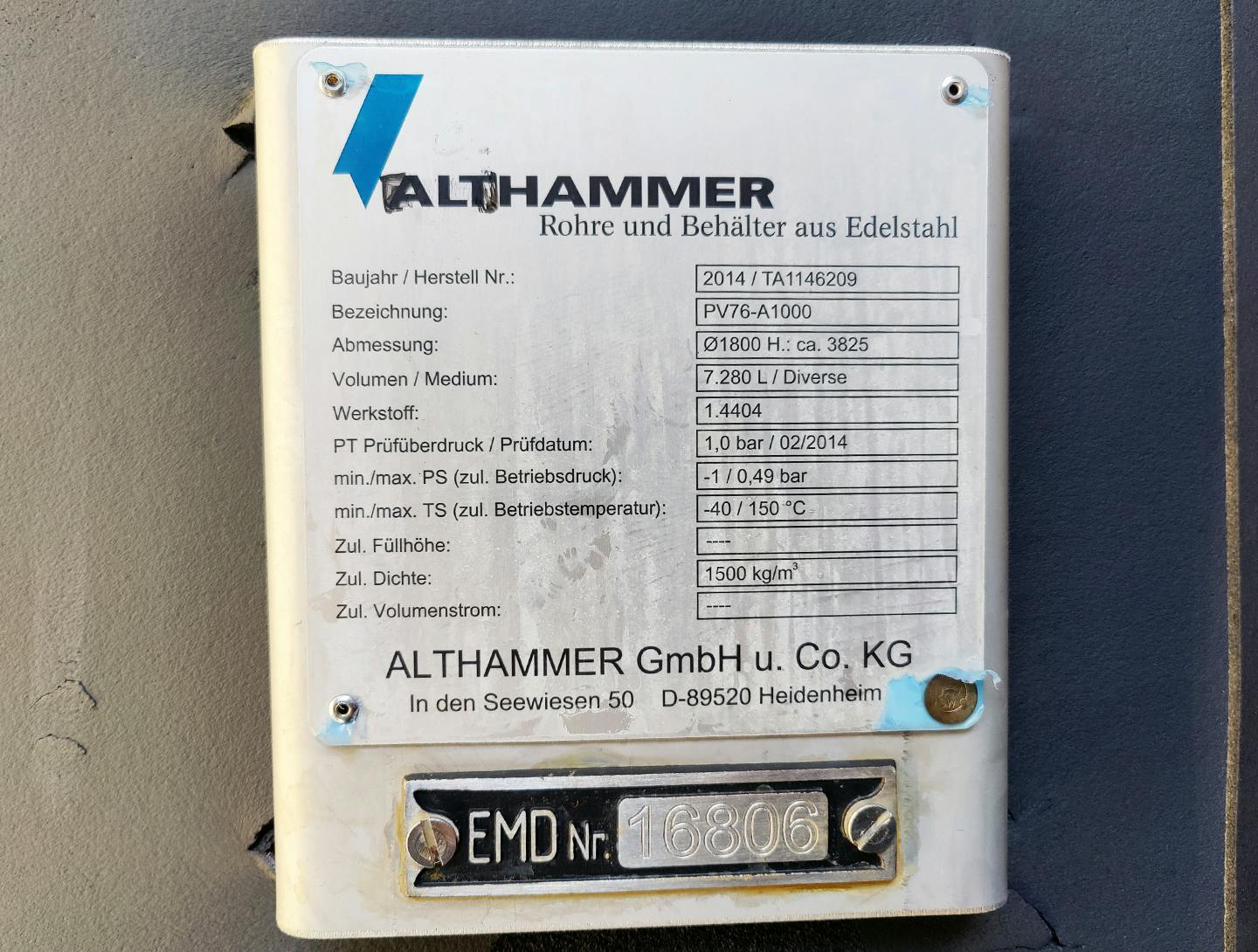 Althammer 6000 Ltr. - Zbiornik pionowy - image 7