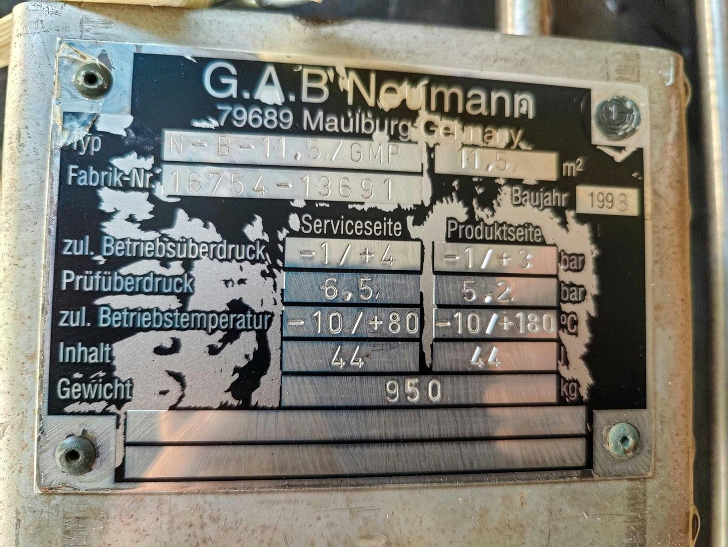 Gab Neumann N-B-11,5/GMP - Кожухотрубчатый теплообменник - image 8