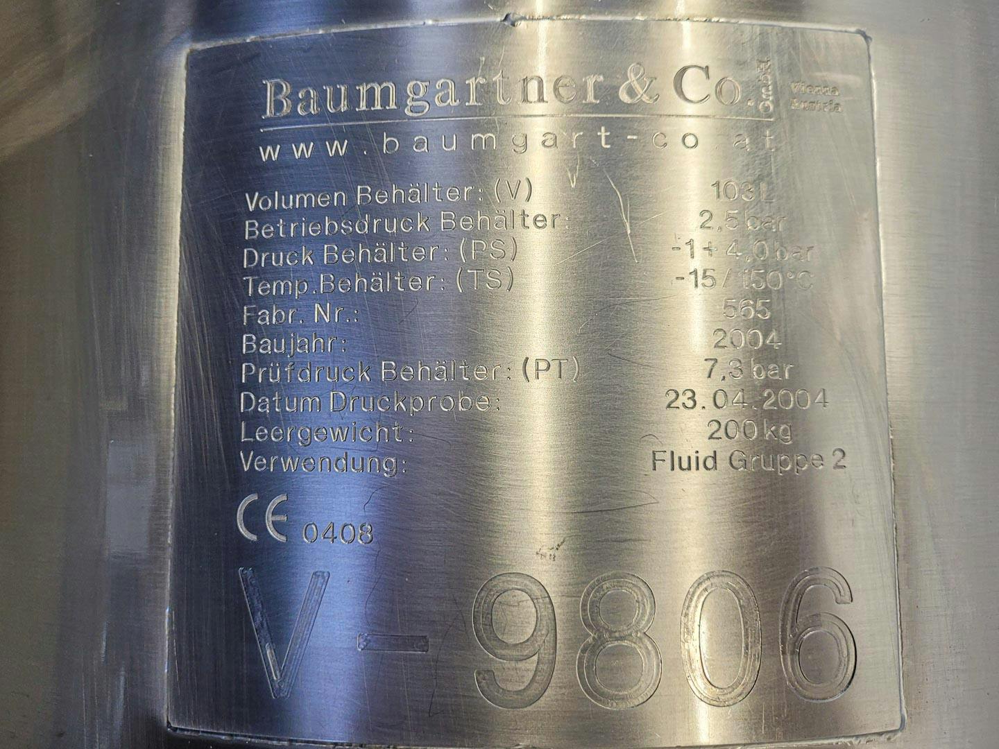 Baumgartner 103 Ltr. - Cuve pressurisable - image 9