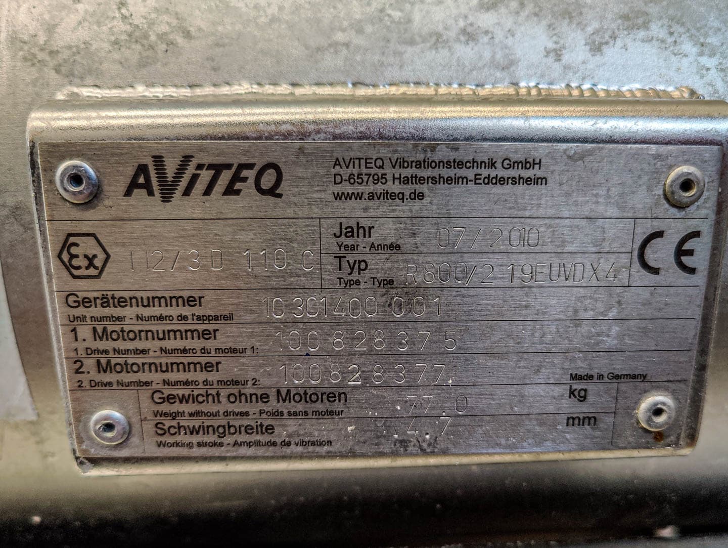 Aviteq R-800/2 - Alimentador de vibrações - image 5