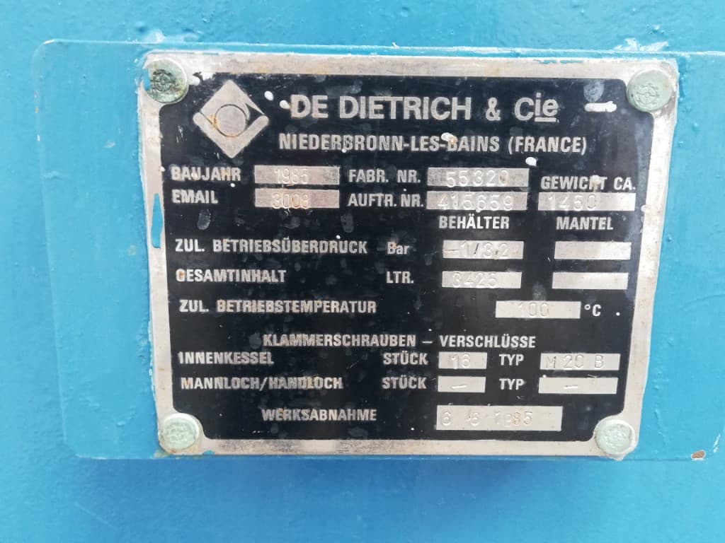 De Dietrich 3425 ltr - Druckkessel - image 11