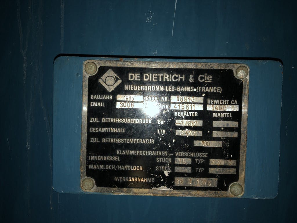 De Dietrich 3425 ltr - Druckkessel - image 9
